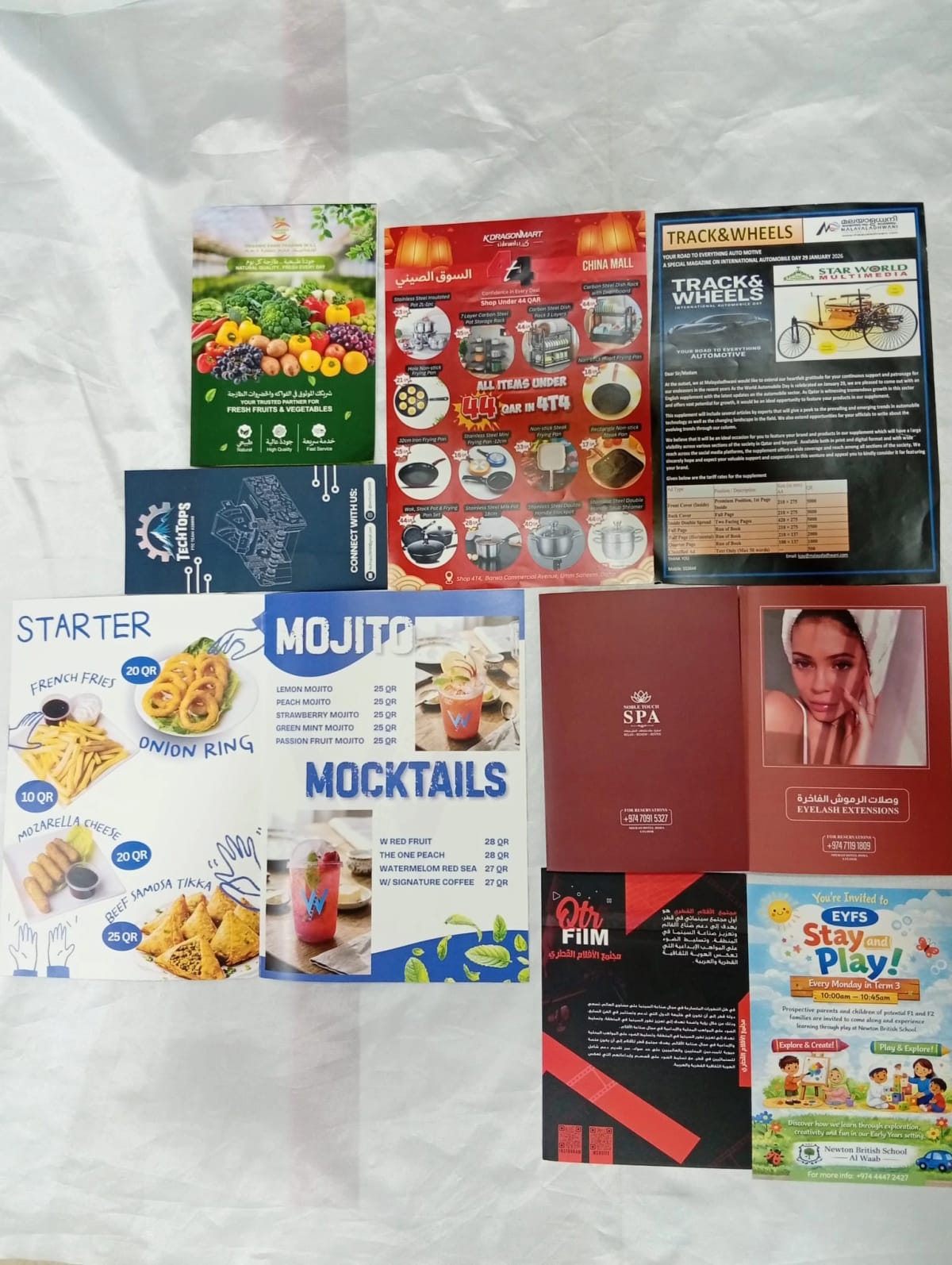 Custom Bifold, Trifold Brochures & Promotional Flyers in Qatar — Mars Sign & Craft Qatar