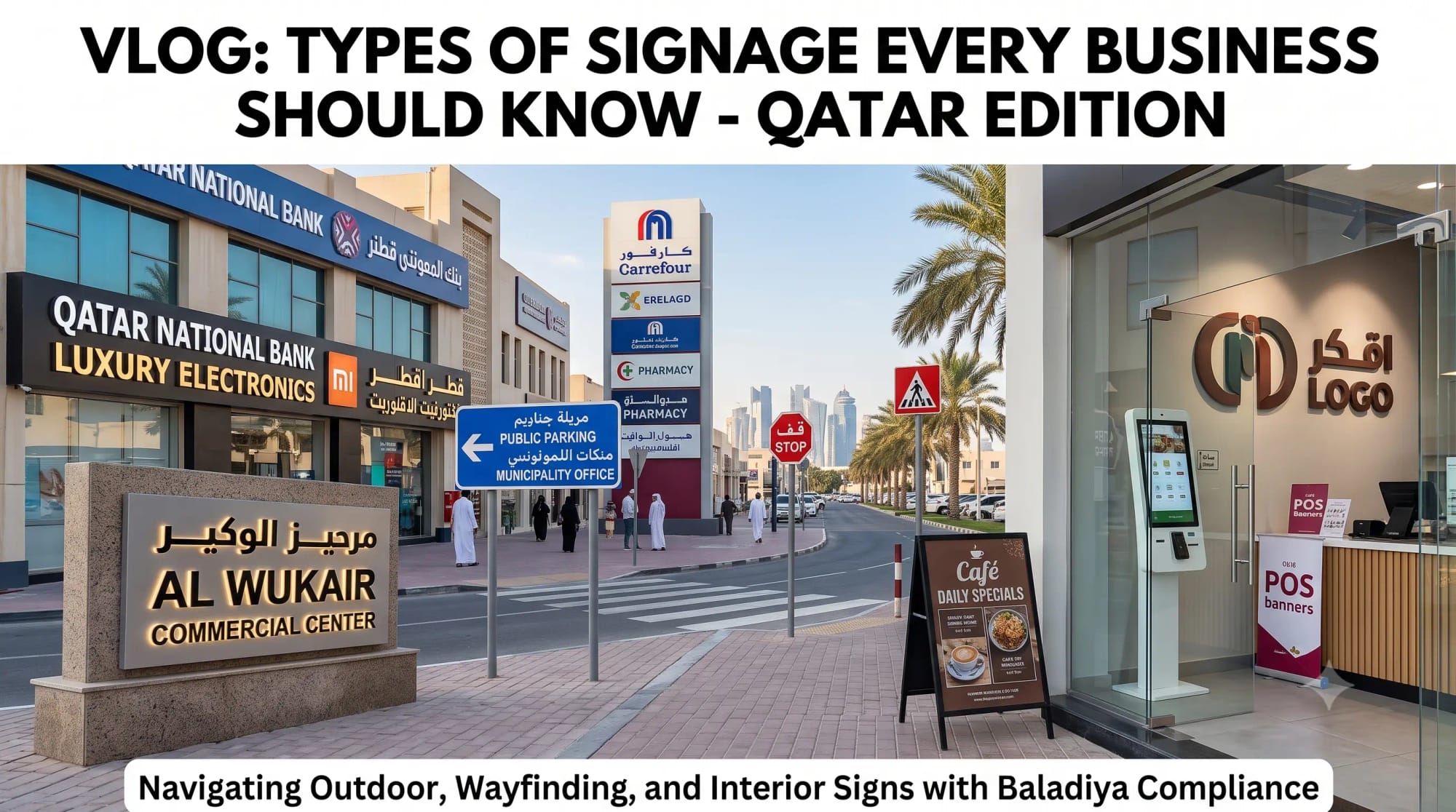 Bilingual Arabic & English Signage: A Design Guide for Qatar — Mars Sign & Craft Qatar